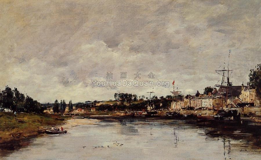 The Somme at Saint-Valery-sur-Somme - 尤金·布丹